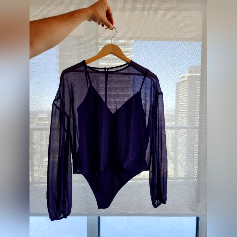 Aritzia blouse body suit
